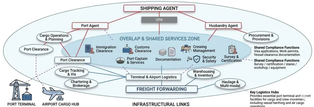 Shipping & Freight Forwarding Diagram